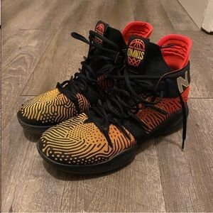 New Balance OMN1S Sundown Sneakers in Neo Flame/Atomic Yellow